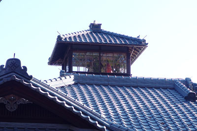 狭さにより登楼人数の制限が行われた、京都下鴨・旧三井家下鴨別邸主屋上部の望楼