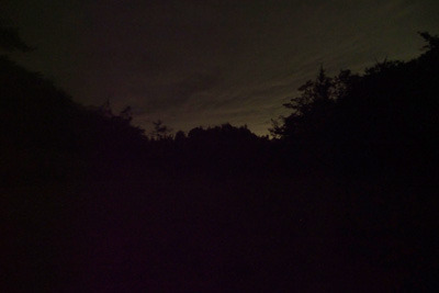 太神山中の野営地付近の夜景