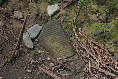 京都・山科の西谷遺跡で発見した、粗い布目痕をもつ陶片