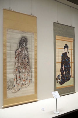 京セラ美術館の竹内栖鳳展で展示される「絵になる最初」の下絵と本絵